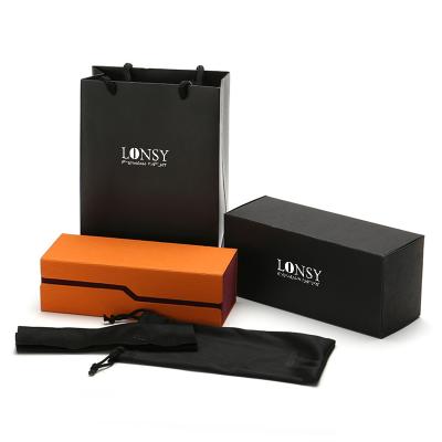 China Hot Selling Custom Brand Soft Lonsy Printing Logo Luxury Sunglasses Package Case for sale