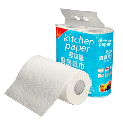 China Customized Virgin Wood Pulp Brand Ultra Absorbent Kitchen Towel Roll for sale