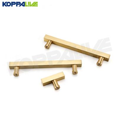 China Contemporary/Modern/Minimalist KOPPALIVE Europe Style Furniture Design Cabinet Hardware Copper Door Pull Brass Handles and Knobs for sale