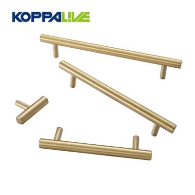 China Modern Hot Sale KOPPALIVE Copper Bedroom Hardware Cabinet Furniture Luxury Brass Pull Handles and Knobs for sale