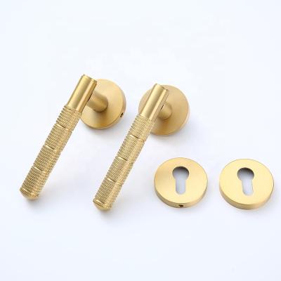 China KOPPALIVE Modern Bedroom Door Decoration Lock Household European Style Popular Door Handle for sale