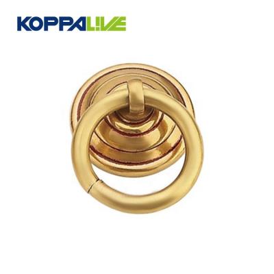 China Modern Simple Modern Decorative Brass Drop Ring Furniture Hardware Cabinet Chest Door Knocker Pull Handle For Kitchen for sale