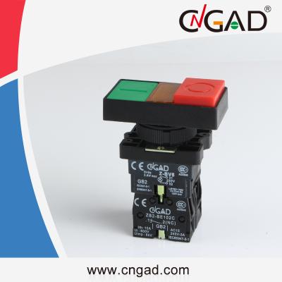 China XB2-EW8465 CNGAD Pilot Light Dual Momentary Illuminated Push Button Switch for sale