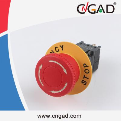 China GA6-16HY-11Z CNGAD 16mm GA6-16HY-11Z Emergency Push Lock Turn Reset Push Button Switch for sale