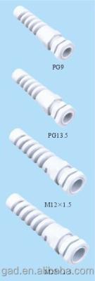 China CNGAD Nylon Gray Bend Proof Plastic Cable Glands (pg/m-length size cable glands, plastic cable gland) (PG/M-length) for sale