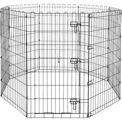 China Breathable Adjustable Luxury Portable Pet Playpen Luxury Metal Dog Kennel OEM Large Metal Dog Playpen for sale