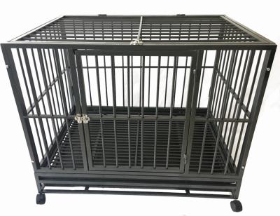 China Breathable Stainless Steel Metal Tube Large Dog Cage Wide Use for sale