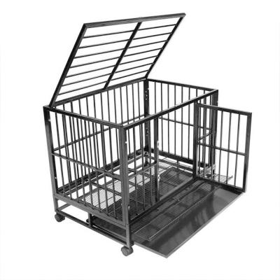 China Wholesale Breathable Large Outdoor Heavy Kennel High Strength Steel Dog Cage for sale