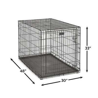 China Extra Large Folding Pet Cage Breathable Dog Crate Kennel 48