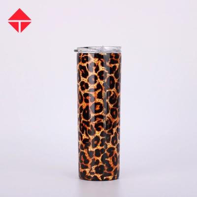 China Sustainable Hot Selling 20oz Stainless Steel Sublimation Straight Lean Tumbler With Straw for sale