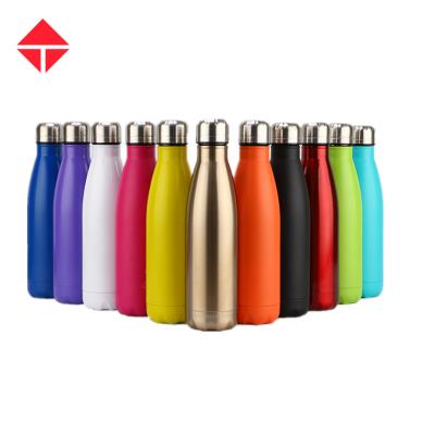 China 500ml /750ml/1000ml Viable Custom Steel Vacuum Kola Shape Sport Thermal Water Bottle Logo Color Double Wall Stainless for sale