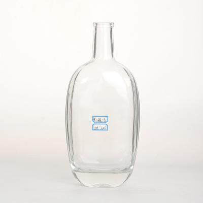 China Good Selling Beverage Glass Bottle Fancy Wine Bottle Creative Transparent Creative Wine Bottle for sale