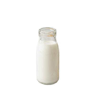 China Beverage Glass Dairy Shop Milk Bottle Vintage Style With Cap NEW Pour Spout for sale