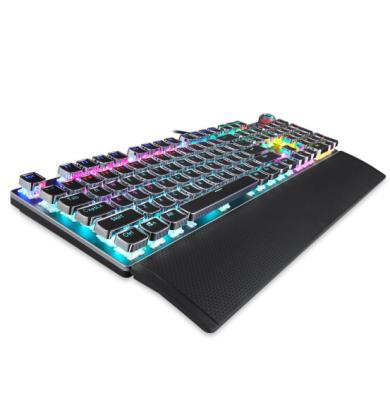 China Hot selling latest AULA SI-2088 ERGONOMIC mechanical keyboard and more colorful backlight mechagaming keyboard and professional ergonomic design for sale