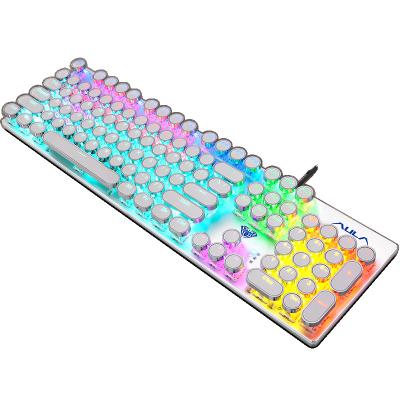 China AULA SI-2068 Multimedia USB Gaming Keyboard Wired Quiet Ergonomic LED Backlit Keyboard Gaming Mechanical Keyboard for sale