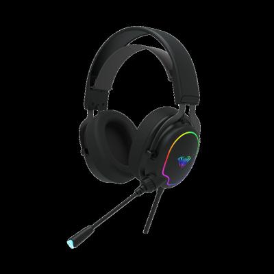 China AULA Headband Gaming Headset F606 3.5mm+USB RGB With Adjustable Headset for sale