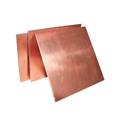 China High Srength Hot Sale 2mm Thickness Copper Plate Copper Plate For Grounding And Smelting Brass Copper Plate for sale