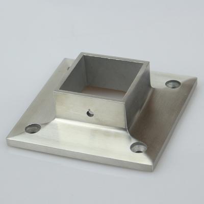 China Modern Strong Quality Stainless Steel Round And Square Railing Floor Flange At Factory Price for sale