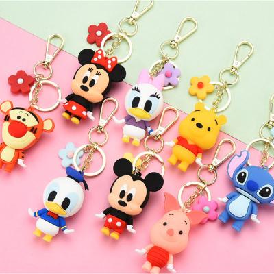 China Keyring Mickey Mouse Figure Keychain Oem Custom High Quality Pvc Keychain for sale