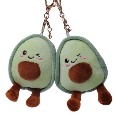 China Kids Toy Gift 10cm Mini Plush Doll Fruit Avocado Plush Toy Pendant Plush Keychain Bag Pendant Pendant For Backpack for sale