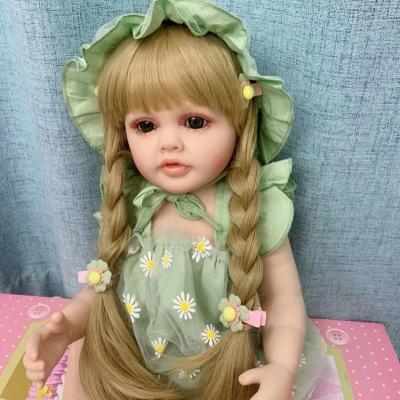 China High Simulation Npk55cm Full Body Soft Silicone Vinyl Reborn Toddler Girl Betty Pretty Girl Princess Lifelike Baby Doll Christmas Gift For Girls for sale