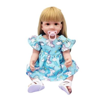 China High Simulation Npk 55cm Full Body Silicone Reborn Toy Girl Princess Waterproof Silicone Reborn Toddler Dolls for sale