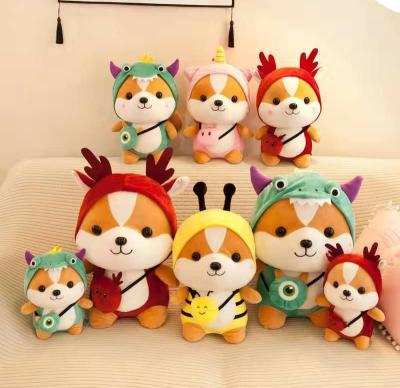 China Kids Toy Gift In Stock Popular Wholesale Squirrel Shiba Inu Dog Soft Stuffed Animal Pillow Doll Kawaii Cute Squirrel Plush Toys for sale