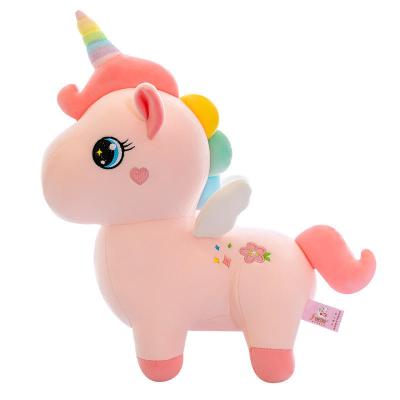 China Kids Toy Gift 25cm New Rainbow Unicorn Doll Cute Pony Plush Toy Unicorn Sleeping Pillow Birthday Gift Wholesale for sale