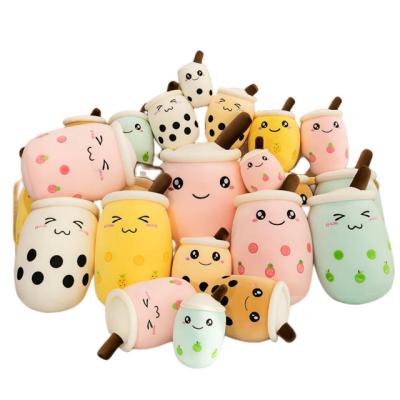 China Cartoon Cute 2022 Amazon Hot Sale Factory Custom Wholesale Plushies Squishy Bubble Stuffed Boba Coffee Cup Milk 15-70cm Bubble Tea Plush Toy for sale