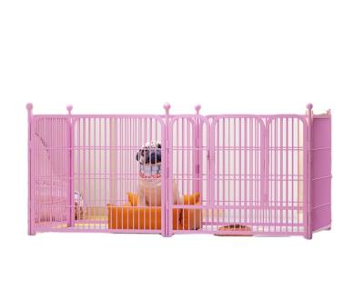 China Durable Portable Viable Metal Dog Fence Panels Large Black Dog Playpen Crate Barrier Pet Kennel Play Pen Exercise Cage for sale