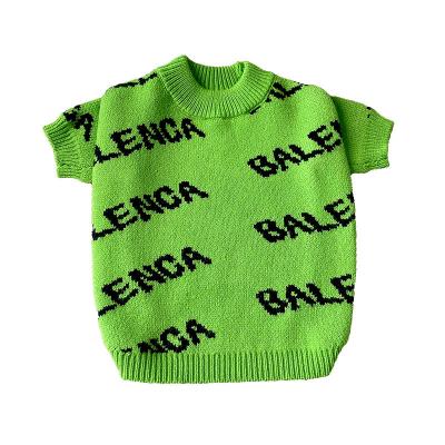 China Sustainable Knitted Pet Sweater Cotton Knitted Dog Clothes Designer Designer Dog Clothes for sale