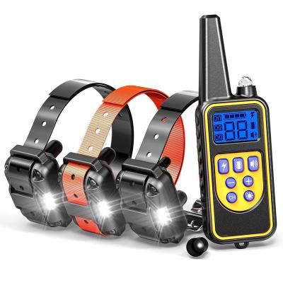 China Sustainable Adjustable Remote Control Waterproof Dog Electric Training Collar for sale