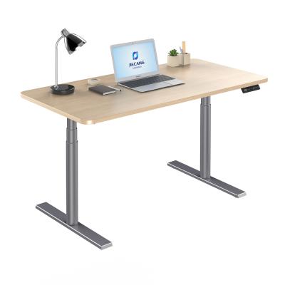 China (Height) Adjustable Single Electric Standing Desk Lifting Adjustable Desktop Computer Desk With Cable Management for sale