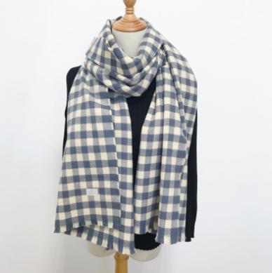 China Popular Wear Checkerboard Knitted Scarf For Winter for sale