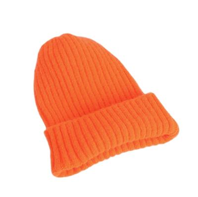 China Cheap Picture Winter Orange Warm Knit Hat Winter Women Hat For Sale for sale