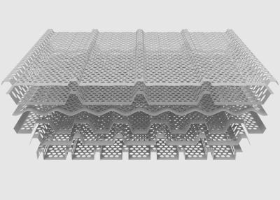 Cina I pannelli perforati ondulati del metallo hanno personalizzato i modelli arbitrari per i pannelli architettonici del metallo in vendita