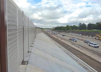 China Galvanized Or Aluminum Noise Barrier For Highway And Railway for sale