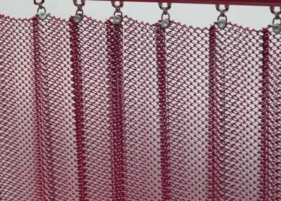 China 1.0 Mm Wire Diameter Aluminum Metal Coil Drapery Curtain Indoor Decorative Mesh For Homes And Hotels for sale