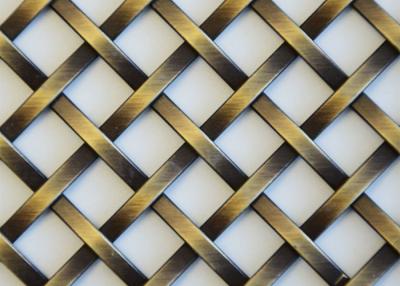 China Bronze Decorative Metal Architectural Woven Wire Mesh for sale