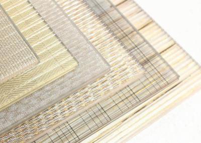 China Copper 5 Mm Thickness Durable Laminated Glass Mesh for high-rise buildings for sale