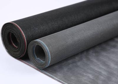 China Black Fiberglass Yarn Plain weave Window Screen Rolls for sale