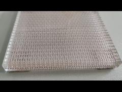 Copper 5 Mm Thickness Durable Laminated Glass Mesh for high-rise buildings