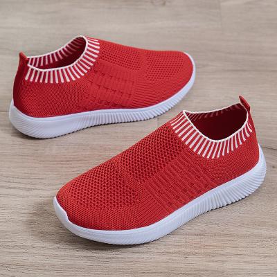 China CUSHIONING wholesale 2021 spring and autumn new ladies' mesh casual platform sneakers fashion breathable rubber sole running shoes. for sale