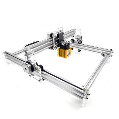 China COKOAIAI Aluminum Alloy 2.5W 5.5W 30x40cm Cutting Machine CNC DIY Mini Laser CNC Engraving Machine Air Cooled CNC Engraving Machine for sale