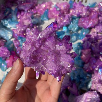 China China Angel Aura Crystal Cluster Spirit Quartz Cluster Healing Crystal Cluster For Decoration for sale