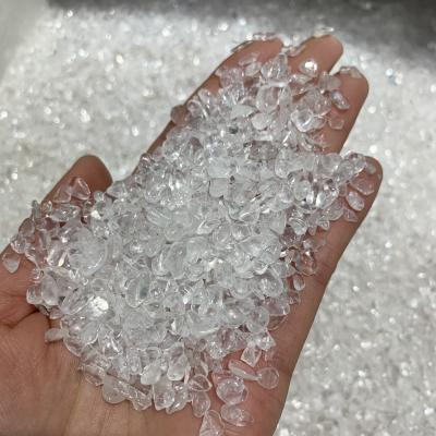 China China Wholesale Natural White Crystal Gravel Tumbled Healing Crystal Chips For Decoration for sale