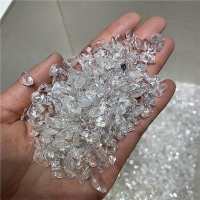 China China Wholesale Natural White Crystal Gravel Tumbled Healing Crystal Chips For Decoration for sale