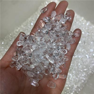 China China Wholesale Natural White Crystal Gravel Tumbled Healing Crystal Chips For Decoration for sale