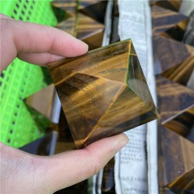 China China Natural Pyramid Tiger Eye Stone Chakra Crystal for Decoration for sale