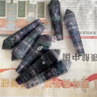 China China Natural Rainbow Fluorite Crystal Smoking Pipes Cigarette Holder Tobacco Pipes Accessories For Sale for sale